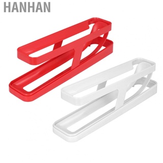 Hanhan Roll Down Egg Holder  Smooth 2 Tier Egg Dispenser Gravity Fed Space Saving PP  for Pantry for Kitchen