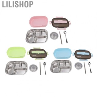 Lilishop Bento Box Stainless Steel Lunch Storage Box Convenient Thermal for  for Work for Adults