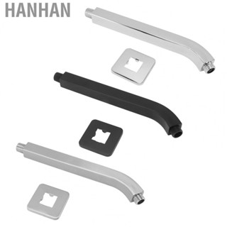 Hanhan Shower Head Arm  Robust 10in Rustproof Chrome Plated Surface Wall Mounted Shower Arm  for Wash Hand Basin