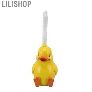 Lilishop Toilet Brush Little Yellow Duck Seamless Toilet Cleaning Brush Deep Cleanin