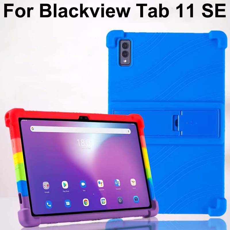 เคสขาตั้งสําหรับ Blackview Tab 11 SE ซิลิโคนอ่อนนุ่มฝาครอบป้องกันการแตกร้าว Tab11 SE 10.36 นิ้วที่วา