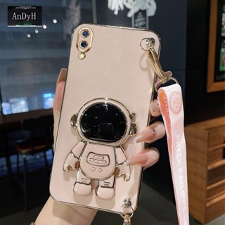 Andyh เคสโทรศัพท์มือถือ ลายนักบินอวกาศน่ารัก พร้อมสายคล้องยาว สําหรับ VIVO Y1S Y91i 1929 Y91C V11 PRO