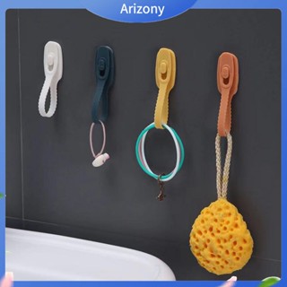 Arizony|  ตะขอแขวนกุญแจ แบบซิลิโคน ไม่ต้องเจาะ รับน้ําหนักได้มาก กันตก มีกาวในตัว สําหรับติดผนัง ประตูบ้าน