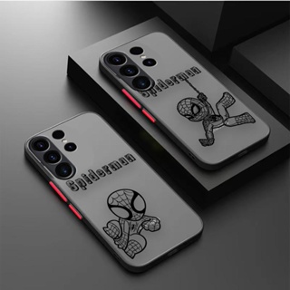 เคสโทรศัพท์มือถือ ผิวด้าน ลายสไปเดอร์แมนน่ารัก สําหรับ Samsung Galaxy J4 J5 J6 J7 J8 PLUS PRIME PRO M30S M31 M32 M33 M51 M10 M20 M23 M52 M53 M62 S23 S22 ULTRA 5G