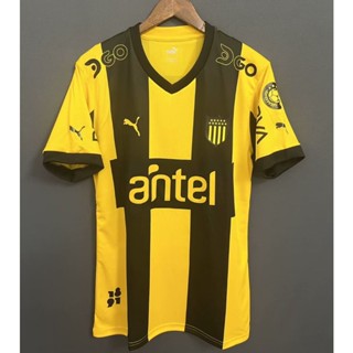 เสื้อกีฬาแขนสั้น ลายทีมชาติฟุตบอล Penarol 23-24 S-XXL ชุดเหย้า สําหรับผู้ชาย AAA