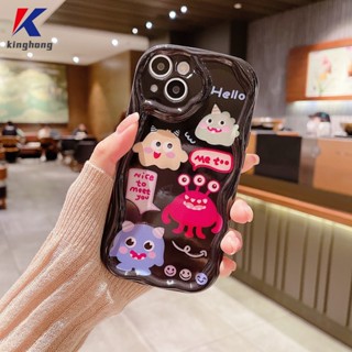 เคสโทรศัพท์มือถือ ขอบโค้ง ลายการ์ตูนมอนสเตอร์ 3D สําหรับ Realme 5 5i 9i C17 7i C55 10 C30 C30S C11 2021 C21Y C31 C33 C35 C15 C21 C25 C20 C3 C12 C2 C25S 5S C1 C25Y C2 C3i 6i C20A  Narzo 20 10 10A 20A 30A 50i 50A Prime