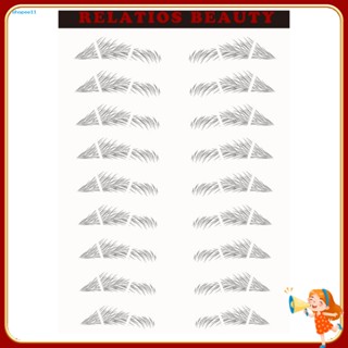 Is สติกเกอร์เขียนคิ้ว กึ่งถาวร 3D กันน้ํา หลายรูปทรง สําหรับผู้หญิง 1 แผ่น