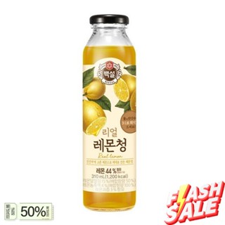 ส่งจากไทย&gt;&gt; cj beksul real lemon tea (레몬청) 310ml. อาหารเกาหลี ซอสเกาหลี ขนมเกาหลี