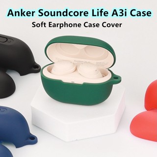 【Ĕĕ】เคสหูฟัง แบบนิ่ม สีพื้น สําหรับ Anker Soundcore Life A3i Anker Soundcore Life A3i