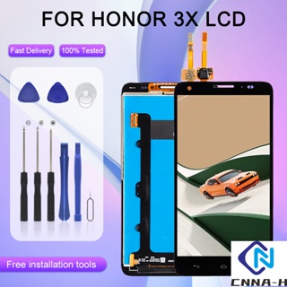 แผงหน้าจอสัมผัส Lcd Catteny G750 5.5 นิ้ว พร้อมเครื่องมือ สําหรับ Huawei Honor 3X 1 ชิ้น