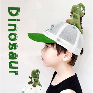 Boys Hat Summer Mesh Fitted Cap Childrens Duck Tongue Thin Baby Boy Sun Hat Sun Protection Hat Dinosaur Baseball Cap 4d2M