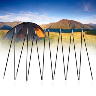 【2 people】2 sets 7 Sections Outdoor Camping Fiber Glass Rod Double Tent Pole Support Frames Kit