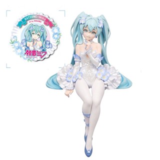 แท้ โมเดลฟิกเกอร์ อนิเมะ Furyu Vocaloid Hatsune Miku Fairy Flower Spirit Kawaii ขนาด 15 ซม. ของเล่นสําหรับเด็ก พร้อมส่ง