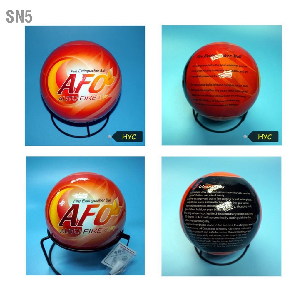 SN5 ลูกบอลดับเพลิง 1.3 กก.น้ำหนักเบา ปลอดภัย ลูกบอลดับเพลิงชนิดผงแห้งอัตโนมัติ ไม่เป็นอันตราย