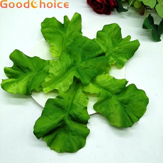 【Good】Artificial Lettuce Leaves 5pcs Artificial Decor Decoration Fake Kitchen【Ready Stock】