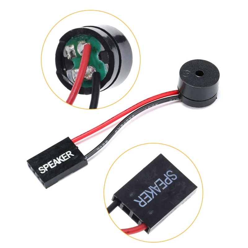 Fir คอมพิวเตอร์เมนบอร์ดลําโพงภายใน Buzzer เคสคอมพิวเตอร์ Buzzer Beep Alarm