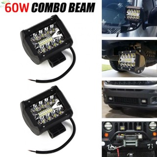 แถบไฟ LED 12V 60W Combo (น้ําท่วม + จุด) กันฝุ่น ป้องกันแผ่นดินไหว กันสภาพอากาศ