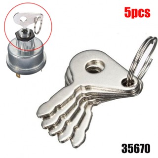 ⚡READYSTOCK⚡SWITCH SPARE Ignition Switch Metal SPARE IGNITION KEYS Silver 35670 5pcs