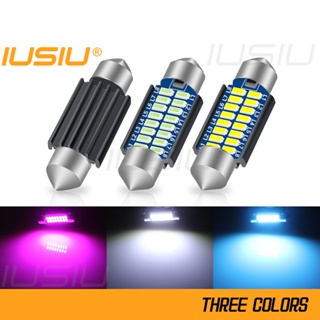 Iusiu หลอดไฟ LED 31 มม. C5W C10W 36 มม. 39 มม. 41 มม. สําหรับติดเพดานรถยนต์