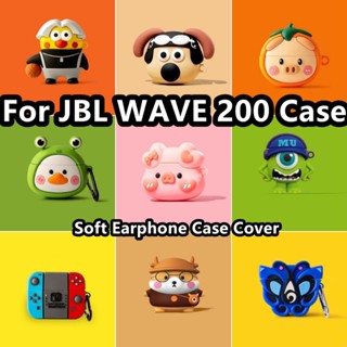 【คุณภาพสูง】เคสหูฟัง แบบนิ่ม กันกระแทก ลายการ์ตูน สําหรับ JBL WAVE 200 JBL WAVE 200