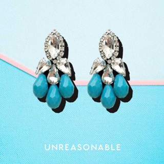 ต่างหู Turquoise ต่างหูคลิป ต่างหูก้านเงินแท้ น้ำหนักเบา สวยใส่สบาย Unreasonable Accessories UA0467-04