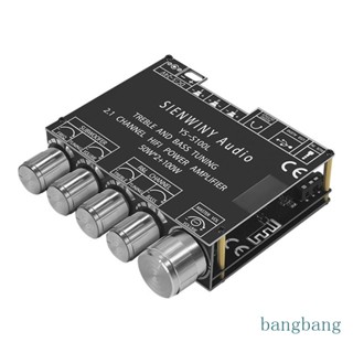 Bang บอร์ดขยายเสียง บลูทูธ 50W x 2 +100W แอมป์บอร์ด 5-26V BT AUX USB อินพุต 2 1 ช่อง แบบพกพา