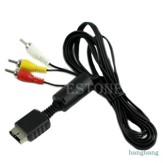 Bang ขายดี สายเคเบิลวิดีโอ AV เป็น 3 RCA สําหรับ PS2 PS3