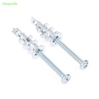 Uequilib 10 ชุด โลหะผสมสังกะสี พลาสเตอร์บอร์ด Drywall Anchor กลวง ผนังเจาะด้วยตนเอง ปลั๊กผนัง พร้อมสกรูต๊าป ผนังแห้ง สลักเกลียวใหม่