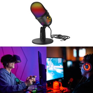 Iwo อะแดปเตอร์ไมโครโฟนคอนเดนเซอร์ RGB USB สําหรับเล่นเกม PC