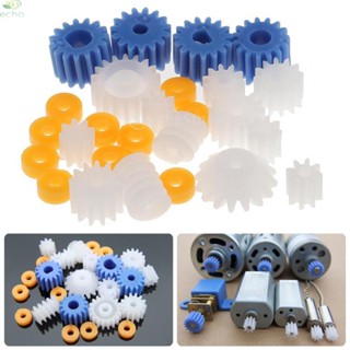 ชุดเกียร์พลาสติก สีฟ้า สําหรับรถยนต์ DIY