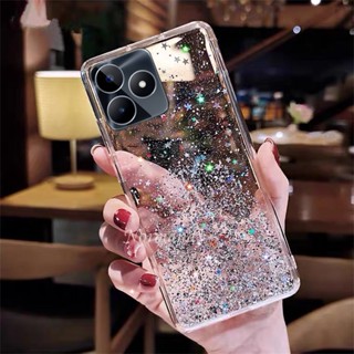 พร้อมส่ง ใหม่ เคสโทรศัพท์มือถือ TPU นิ่ม แบบใส บางพิเศษ กันกระแทก ปิดด้านหลัง ประดับเลื่อม ลายท้องฟ้ากลางคืน สําหรับ Realme C53 2023 RealmeC53