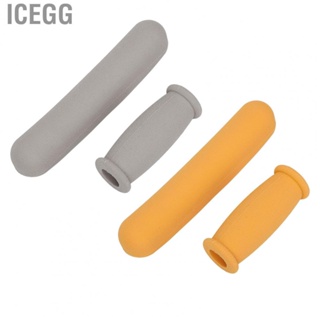 Icegg 4pcs Extra Thick Cushioned  Slip TPU Crutches Replacement Pad For Armpits Ha