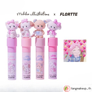 Flortte MIKKO Co Branded Milk Cake ลิปครีม โคลนเผาไหม้ เนื้อแมตต์ ลิปทินท์ เคลือบริมฝีปาก ติดทนนาน