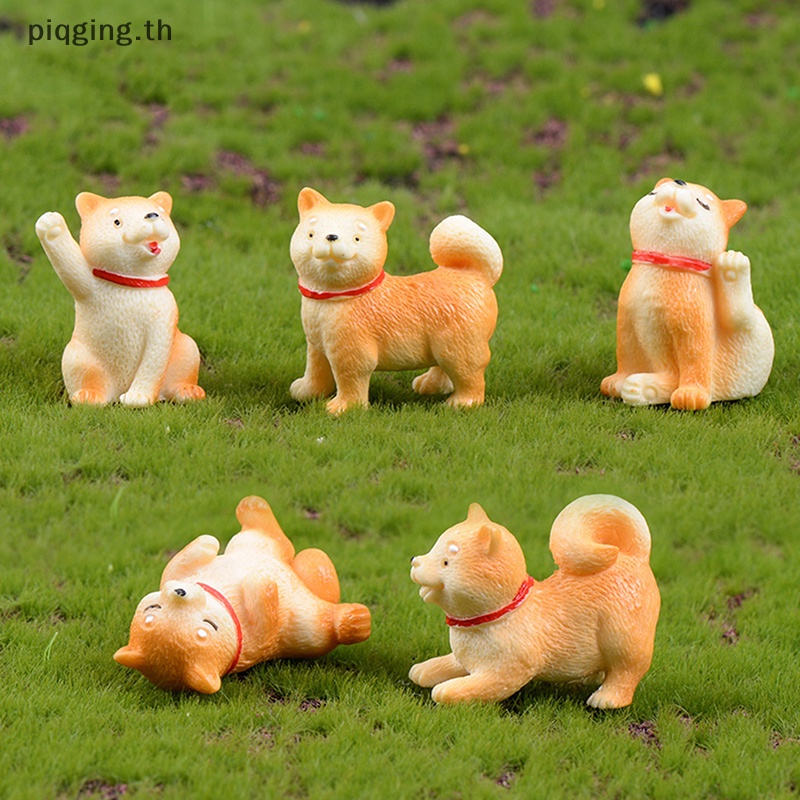 Dolls & Stuffed Toys 14 บาท Piqging โมเดลสุนัขชิบะอินุ สีเหลือง ขนาดเล็ก สไตล์ญี่ปุ่น สําหรับตกแต่ง Mom & Baby