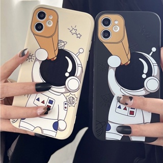 เคสโทรศัพท์มือถือ ซิลิโคน กันกระแทก กันรอยเลนส์กล้อง ลายการ์ตูนนักบินอวกาศ สําหรับ Samsung Galaxy A13 A52 A52S A23 A72 A73 A53 A32 A33 5G A22 A23 LTE