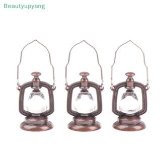 [Beautyupyang] โคมไฟน้ํามันจิ๋ว 1:12 สไตล์เรโทร สําหรับตกแต่งบ้านตุ๊กตา DIY