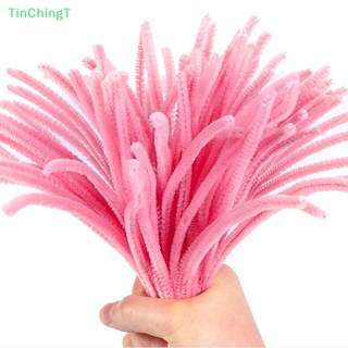 [TinChingT] อุปกรณ์ทําความสะอาดท่อ Chenille Stems แฮนด์เมด หลากสี สําหรับงานวันเกิด 100 ชิ้น