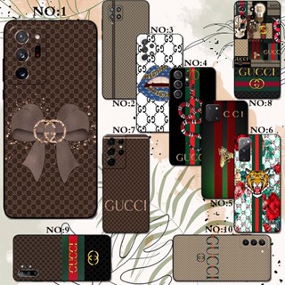 Gucci เคสโทรศัพท์ ซิลิโคน TPU กันกระแทก ขอบตรง สําหรับ Samsung Galaxy A10 A10S A13 A21S 4G 5G