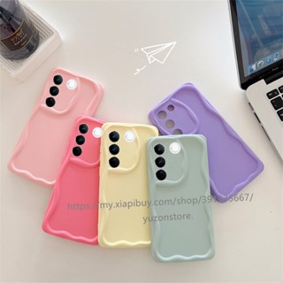 เคสโทรศัพท์ซิลิโคน TPU แบบนิ่ม ป้องกันลายนิ้วมือ สีมาการอง หลากสี สําหรับ VIVO V27e V27 V25 Pro V23e V23 X90 Pro IQOO Z7 Z7x 5G เคส Phone Case