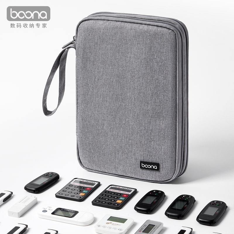 baona กระเป๋าเก็บแฟลชไดรฟ์ 40 ช่อง สองชั้น กันน้ํา เดินทาง สายเคเบิล USB กล้อง SD การ์ด เคสออแกไนเซอร์