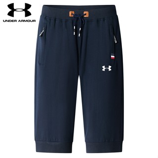 Under Armour ใหม่ กางเกงวอร์มขาสั้น ผ้าฝ้าย ระบายอากาศ ทรงหลวม พลัสไซซ์ สําหรับผู้ชาย เหมาะกับการวิ่ง เล่นกีฬา 2023 [M-8XL]