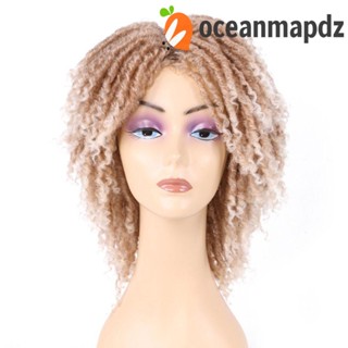 OCEANMAPDZ Afro Kinky วิกผมหยิก คุณภาพสูง สีดํา สําหรับผู้ชาย และผู้หญิง