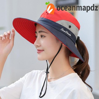 OCEANMAPDZ หมวกบักเก็ต กันน้ํา แบบแห้งเร็ว ระบายอากาศ ขนาดใหญ่ เหมาะกับใส่ตกปลากลางแจ้ง