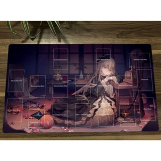 Yu-gi-oh! Duel Playmat CCG TCG Mat Ghost Belle &amp; Haunted Mansion Card แผ่นรองเมาส์เกมมิ่ง