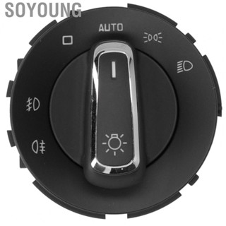 Soyoung Headlight Switch Fog Lamp Control 3TD941431 Replacement Accessory Fit for Superb