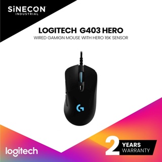 Logitech เมาส์เกมมิ่ง G403 HERO 16K sensor-N/A-2.4GHZ-N/A-AP Gaming Mouse