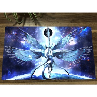 อะนิเมะ Yu-Gi-Oh! Playmat Blue-Eyes White Dragon CCG TCG แผ่นรองเมาส์ สําหรับเล่นเกมเทรดดิ้งการ์ด