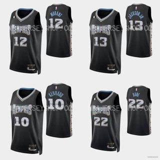 เสื้อกีฬาบาสเก็ตบอล ลายทีม NBA Jersey Grizzlies Morant Jackson Kennard Bane สีดํา สําหรับผู้ชาย และผู้หญิง ไซซ์ 22-23