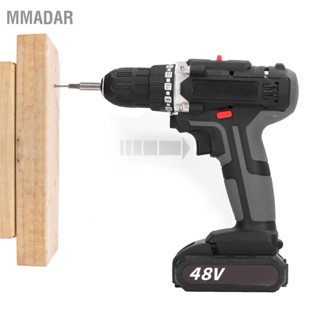 MMADAR ชุดสว่านไร้สาย ชุดไดรเวอร์ไร้แปรงถ่าน ไขควงไฟฟ้าในครัวเรือน 48V AC 100‑240V
