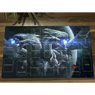 Yugioh Playmat Blue-Eyes White Dragon TCG CCG แผ่นรองเมาส์ สําหรับเล่นเกม